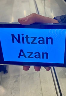 Pickup sign from airport